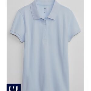 🆕️GAP KIDS Light Blue Kids Polo Uniform short sleeve Shirt